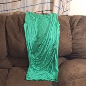Green Sleeveless Mini Dress